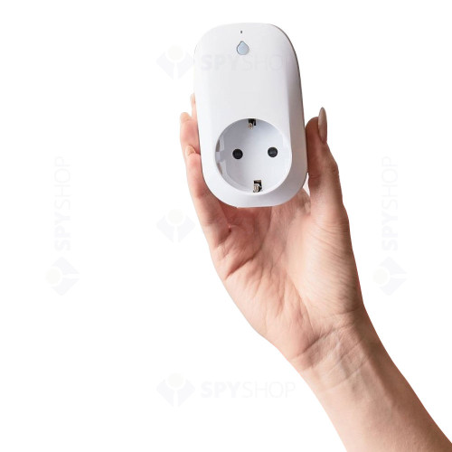 Priza smart WiFi Shelly Plug, 16A/3500W, 2.4 GHz, contor consum