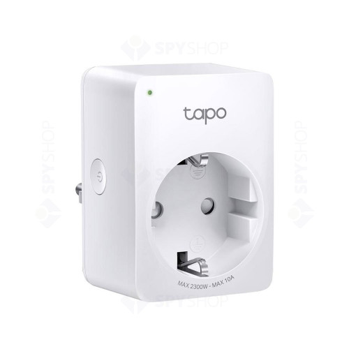 Priza smart wireless TP-Link TAPO P100M, 240V2300 W, compatibila Matter