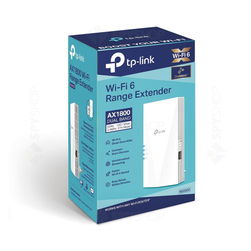 Range extender wireless dual band TP-Link RE600X, 2.4/5 GHz 1.8 Gbps, WiFi 6