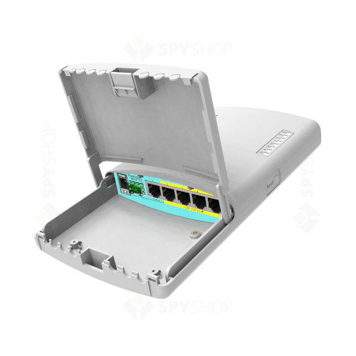 Router MikroTik PowerBox Pro RB960PGS-PB, 5 porturi, 10/100/1000 Mbps, port SFP, PoE