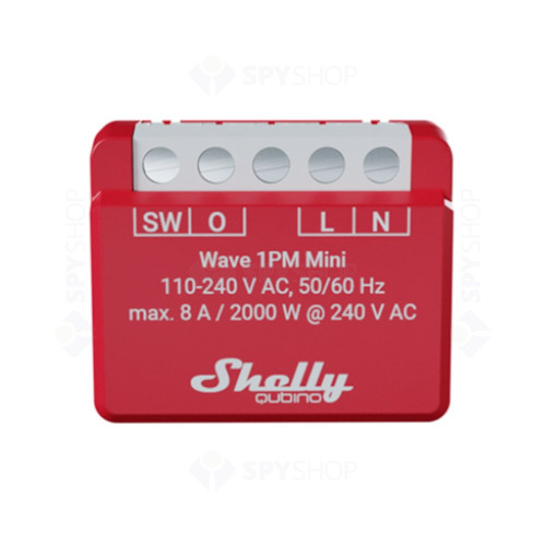 Releu smart switch Z-Wave 1PM Mini Shelly
