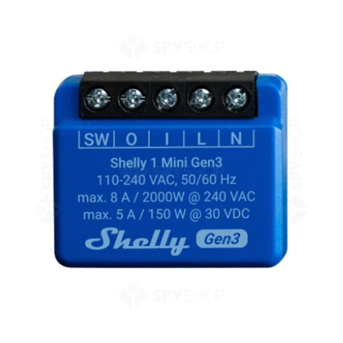Releu smart WiFi Shelly 1 Mini Gen3