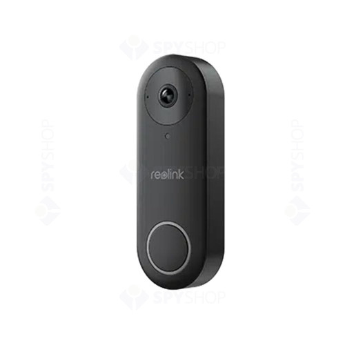 Sonerie video wireless Reolink Video Doorbell PoE, 2K, slot card, night vision, vizualizare de pe telefon, detectie miscare