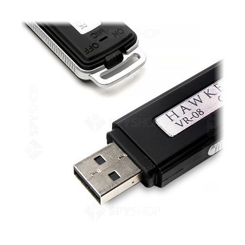 Reportofon disimulat in stick memorie USB Hawkel VR-08