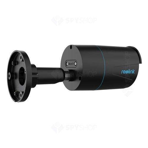 Camera supraveghere IP exterior Reolink RLC-510A-5MP-BLACK, 5 MP, IR 30 m, 4 mm, slot card, detectie oameni/vehicule, microfon, PoE