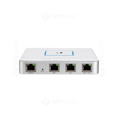 Router de securitate Gigabit UniFi Ubiquiti USG, 4 porturi, 3 Gbps, 1 Mpps, 7 W, 9 - 24 V