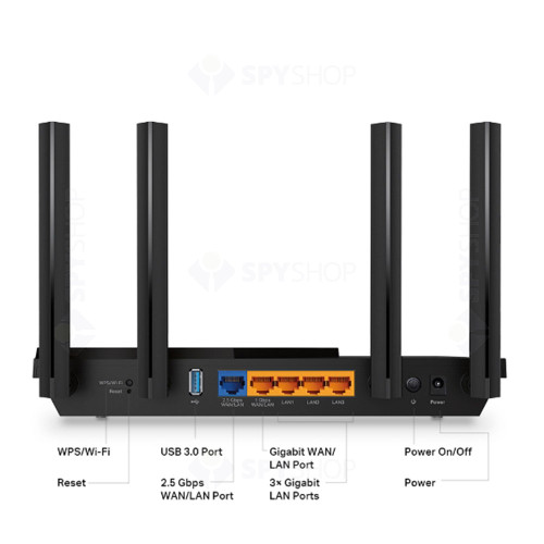 Router Dual-Band TP-Link Omada ARCHER AX55 PRO, 3 Gbps, 2.4/5 GHz, WiFi 6