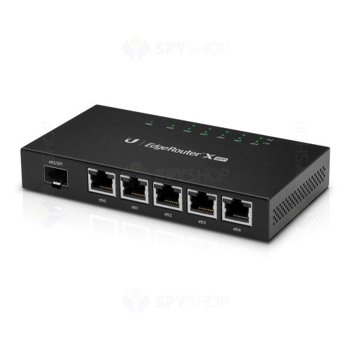 Router cu 5 porturi Gigabit Ubiquiti ER-X-SFP, 1 port SFP, PoE pasiv