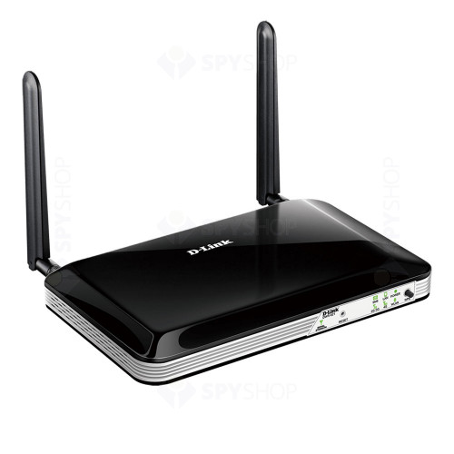 Router wireless D-Link DWR-921, 4G/LTE, 5 porturi, 2.4 GHz, 2 antene, 300 Mbps