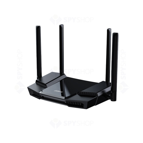 Router wireless Dahua AX18, 1.2 Gbps, 2.4/5 GHz, 3 porturi LAN, WiFi 6, 63 m