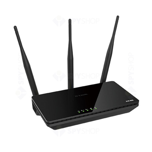 Router wireless Dual Band D-Link AC750 DIR-809, 5 porturi, 2.4/5.0 GHz, MIMO, 733 Mbps