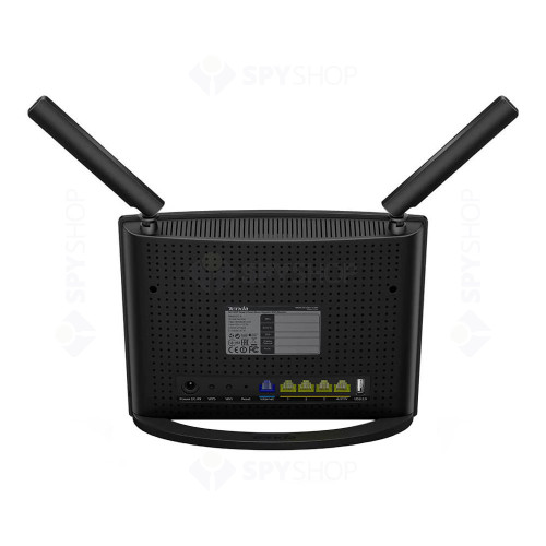 Router wireless Dual Band Gigabit Tenda AC9, 1 port WAN, 4 porturi LAN, 2.4/5.0 GHz, 3 dBi, 1200 Mbps