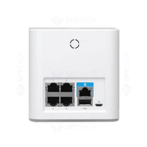Router wireless Dual Band Gigabit Ubiquiti AmpliFi HD Mesh AFI-R, 1750 Mbps, 5 porturi, ecran tactil