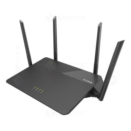 Router wireless Gigabit Dual Band D-Link AC1900 DIR-878, 5 porturi, 2.4/5.0 GHz, MU-MIMO, 1900 Mbps