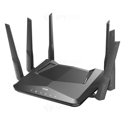 Router wireless Gigabit Dual Band D-Link EXO AX5400 DIR-X5460, 5 porturi, 2.4/5 GHz, MU-MIMO, 5200 Mbps