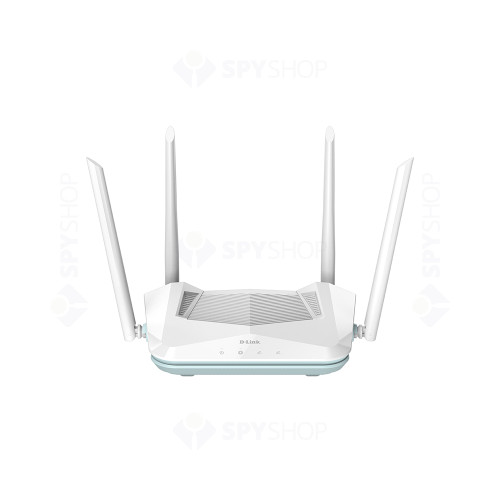 Router wireless Gigabit Dual-Band D-Link R15, WiFi 6, 3 porturi, 1.5 GHz