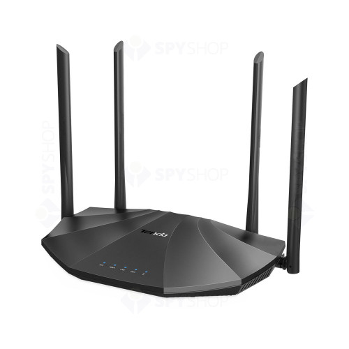 Router wireless Gigabit Dual Band Tenda AC19, 4 porturi LAN, 1 port WAN, 2.4/5.0 GHz, MU-MIMO, 6 dBi, 2.000 Mbps