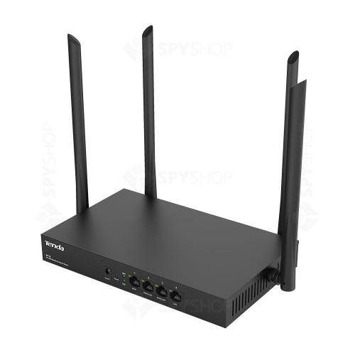 Router wireless Gigabit Dual Band Tenda W15E, 4 porturi, 2.4/5.0 GHz, 1200 Mbps