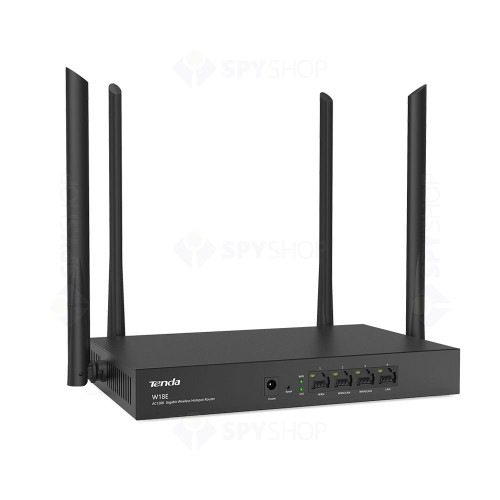 Router wireless Gigabit Dual Band Tenda W18E, 4 porturi, 2.4/5.0 GHz, 1200 Mbps