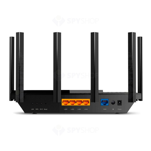 Router wireless Gigabit Dual Band TP-Link ARCHER AX72, WiFi 6, USB, 5 porturi, 100 utilizatori, 5400 Mbps