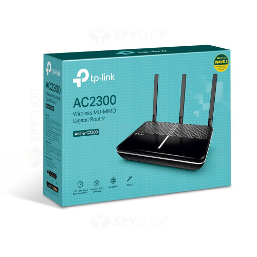 Router wireless Gigabit Dual Band TP-Link ARCHER C2300, 5 porturi, 2300 Mbps