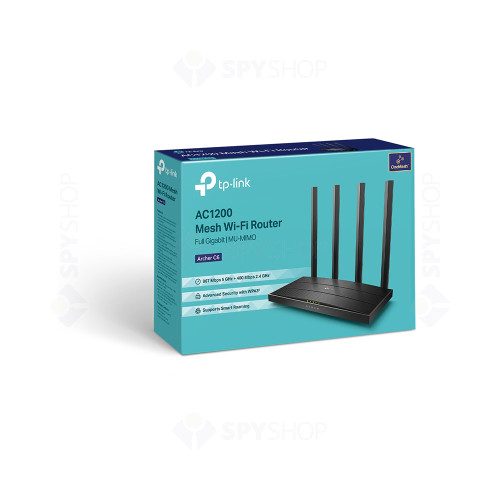 Router wireless Gigabit Dual Band TP-Link ARCHER C6, 5 porturi, 1200 Mbps