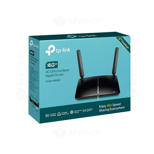 Router wireless Gigabit Dual Band TP-Link ARCHER MR600, 4G+/LTE, 4 porturi 1600 Mbps