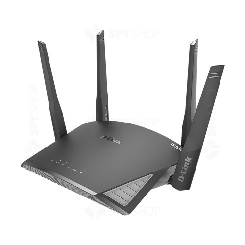 Router wireless Gigabit Smart Mesh EXO AC2600 D-Link DIR-2660, 5 porturi, 2.4/5.0 GHz, 4x4 MU-MIMO, 2600 Mbps