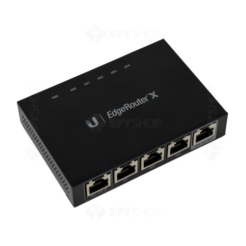 Router Gigabit Ubiquiti ER-X, 5 porturi, PoE pasiv
