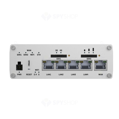 Router industrial IP Teltonika RUTX14, WiFi, 4G, GPS, Dual SIM, Ethernet, Bluetooth, 10/100/1000 Mbps, IoT