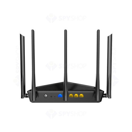 Router wireless tri-band Gigabit Tenda RX27 PRO, 2.456 GHz, 5665 Mbps, WiFi6, 4 porturi