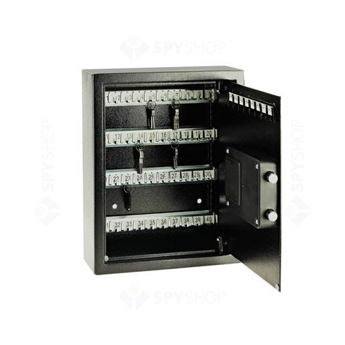 Seif electronic mediu pentru 48 chei YALE YKB/365/DB1, otel, negru