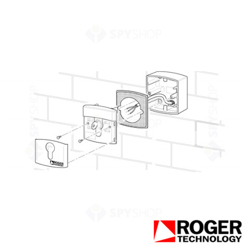 Selector cu cheie Roger Technology R85/60ES