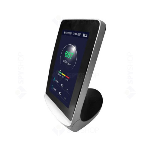 Senzor pentru detectarea calitatii aerului ZKTeco AQD-V43, CO2, temperatura, umiditate, plug and play