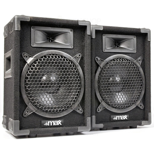 Set boxe pasive pentru sonorizari MAX8PAIR 170.652, 8 inch, 100W RMS, 3 cai, 8 ohm, 55-18.000 Hz