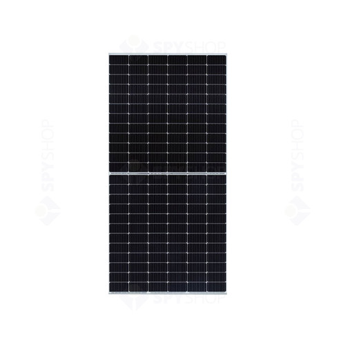 Sistem fotovoltaic complet 3kW, invertor Trifazat On Grid si 7 panouri Canadian Solar, 455W, 120 celule, pe structura de metal
