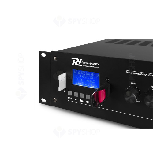 Sistem sonorizare pentru Cafenea Power Dynamics KIT-PRM120-BC40V-BLACK cu amplificator, difuzoare interior/exterior