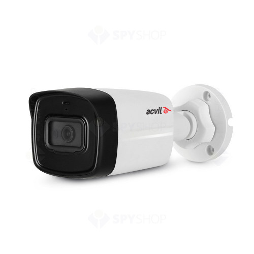 Sistem supraveghere exterior complet Acvil Pro Starlight ACV-C8EXT80-2MP-A, 8 camere, 2 MP, IR 80 m, 3.6 mm, audio prin coaxial, microfon