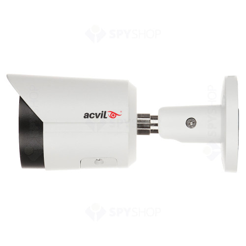 Sistem supraveghere IP exterior Acvil Full Color ACV-FC-B4EXT30-4M-A-IP, 4 camere, 4 MP, lumina alba 30 m, 2.8 mm, slot card, microfon