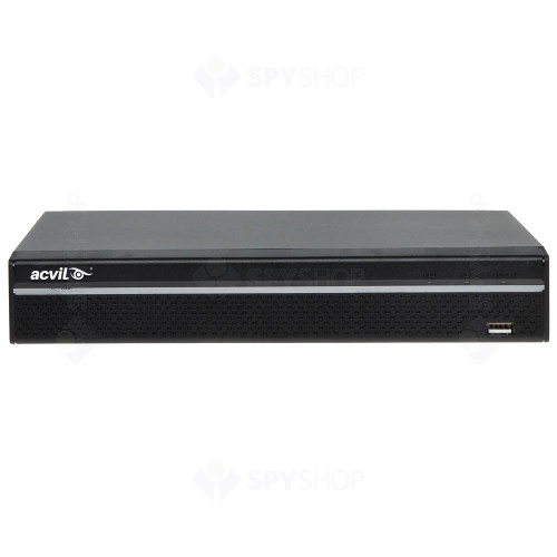 Sistem supraveghere IP exterior Acvil Full Color ACV-FC-M8EXT30-4M-A-IP, 8 camere, 4 MP, lumina alba 30 m, 2.8 mm, slot card, microfon + HDD 1 TB