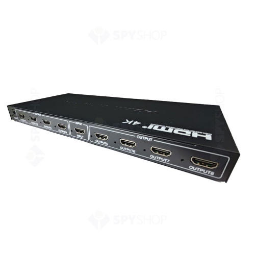 Splitter HDMI cu 8 porturi H8S, 4K, 1x8