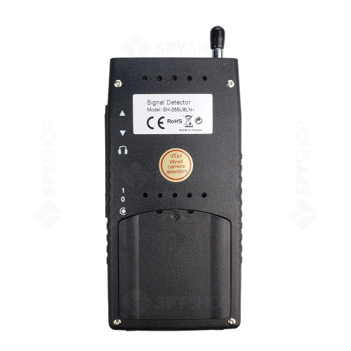 Detector de frecvente camere si microfoane spion SS-BD12, filtru IR detasabil, 50 - 6000 MHz