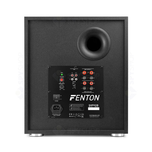 Subwoofer activ Fenton 100.312, 400 W, 150 W RMS, negru
