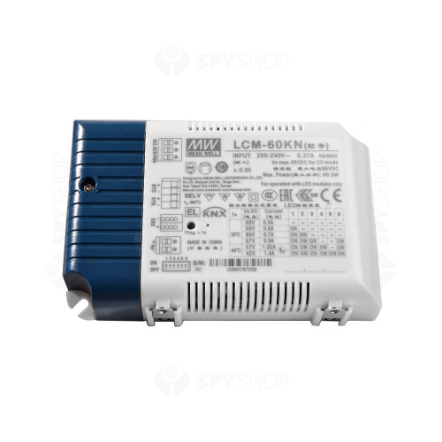 Sursa alimentare MeanWell LCM-60KN, 1 canal, 60 W, protocol KNX, protectie supratensiune