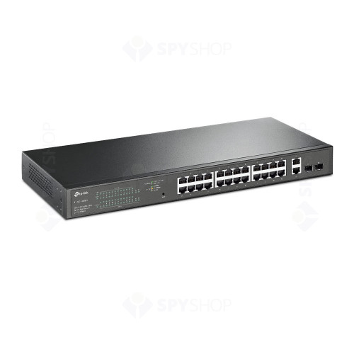 Switch 28 porturi TP Link TL-SG1428PE, 56 Gbps, 41.66 mpps, cu management