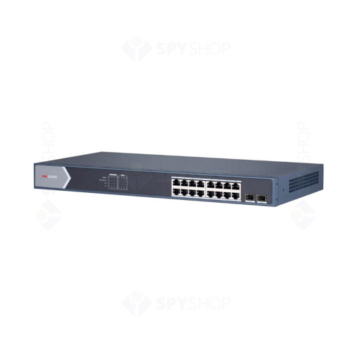 Switch cu 16 porturi Gigabit Hikvision DS-3E0518P-E/M