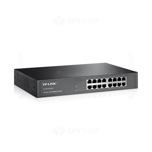Switch cu 16 porturi TP-Link TL-SF1016DS, 8000 MAC, 3.2 Gbps
