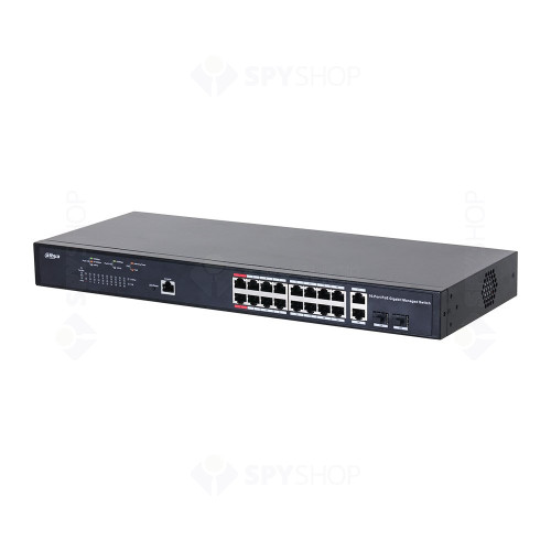 Switch cu 18 porturi Dahua PFS4218-16GT-130