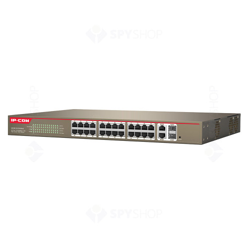 Switch cu 24 de porturi Ip-COM S3300-26-PWR-M, 10/100/1000 Mbps, 2 SFP, 16000 MAC, cu management