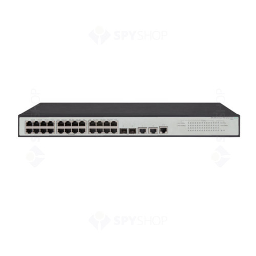 Switch cu 24 porturi Aruba JG960A, 128 Gbps, 95.2 Mpps, 16.000 MAC, 2 porturi SFP, 1U, cu management